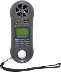 General - 0.4 to 30 m/Sec Air Anemometer, Hygrometer, Thermometer and Light Meter - 1300°F Max - Benchmark Tooling