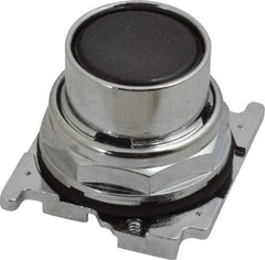 Eaton Cutler-Hammer - Flush Pushbutton Switch Operator - Black, Round Button, Nonilluminated - Benchmark Tooling