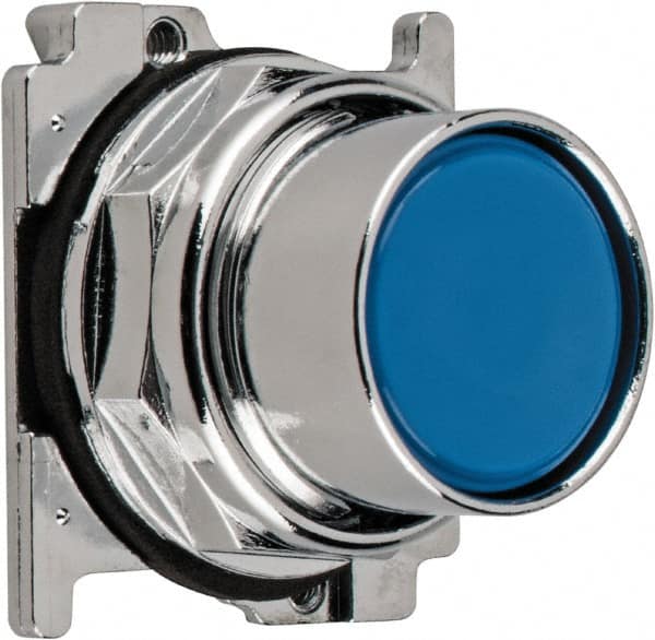 Eaton Cutler-Hammer - Flush Pushbutton Switch Operator - Blue, Round Button, Nonilluminated - Benchmark Tooling