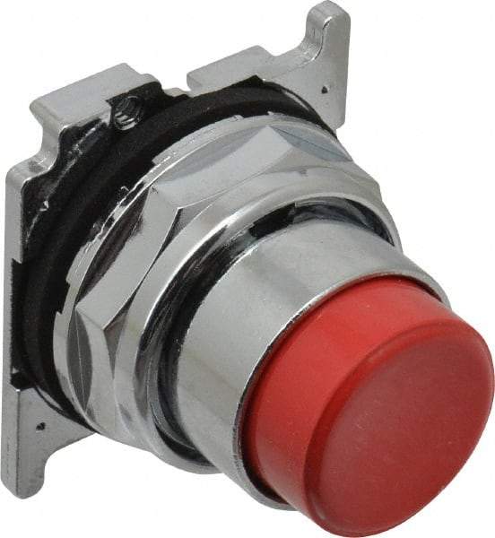 Eaton Cutler-Hammer - Extended Straight Pushbutton Switch Operator - Red, Round Button, Nonilluminated - Benchmark Tooling