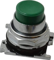 Eaton Cutler-Hammer - Extended Straight Pushbutton Switch Operator - Green, Round Button, Nonilluminated - Benchmark Tooling