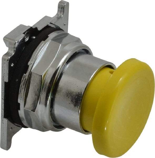 Eaton Cutler-Hammer - Extended Mushroom Head Pushbutton Switch Operator - Yellow, Round Button, Nonilluminated - Benchmark Tooling