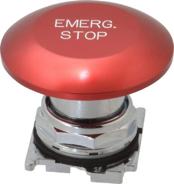 Eaton Cutler-Hammer - Extended Jumbo Mushroom Head Pushbutton Switch Emergency Stop - Red, Round Button, Nonilluminated - Benchmark Tooling