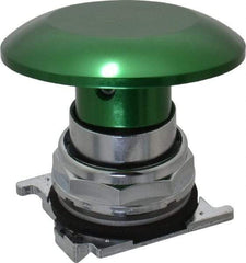 Eaton Cutler-Hammer - Extended Jumbo Mushroom Head Pushbutton Switch Operator - Green, Round Button, Nonilluminated - Benchmark Tooling