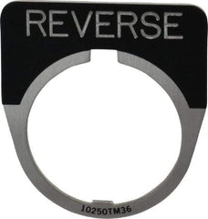 Eaton Cutler-Hammer - Half Round, Legend Plate - Reverse - Black Background, 30-1/2mm Hole Diameter - Benchmark Tooling