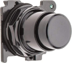 Eaton Cutler-Hammer - Extended Straight Pushbutton Switch Operator - Black, Round Button, Nonilluminated - Benchmark Tooling