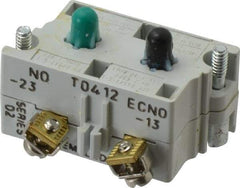 Eaton Cutler-Hammer - 2NO, 0.5 Amp, Electrical Switch Contact Block - 120 VAC/VDC, Pressure Terminal, 30-1/2mm Hole, For Use with E34 Operators, Standard 10250T - Benchmark Tooling