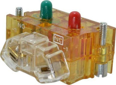 Eaton Cutler-Hammer - NO/NC, Electrical Switch Contact Block - 120 VAC/VDC, 30-1/2mm Hole, For Use with Cutler-Hammer 30mm Pushbuttons Switches - Benchmark Tooling