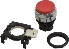 Eaton Cutler-Hammer - 25mm Mount Hole, Extended Straight, Pushbutton Switch Only - Round, Red Pushbutton, Nonilluminated, Momentary (MO) - Benchmark Tooling