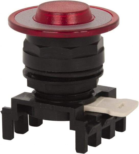 Eaton Cutler-Hammer - Pushbutton Switch Lens - Red, Round Button, Illuminated - Benchmark Tooling