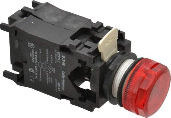 Eaton Cutler-Hammer - 120 VAC/VDC Red Lens Incandescent Indicating Light - Round Lens - Benchmark Tooling