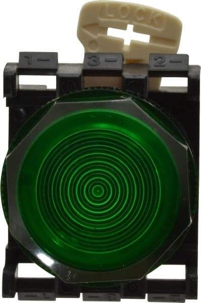 Eaton Cutler-Hammer - Round Pilot and Indicator Light Lens - Green, 25mm Lens Diameter - Benchmark Tooling