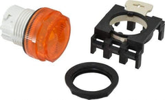 Eaton Cutler-Hammer - Round Pilot and Indicator Light Lens - Amber, 25mm Lens Diameter - Benchmark Tooling