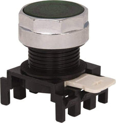 Eaton Cutler-Hammer - 25mm Mount Hole, Flush, Pushbutton Switch Only - Round, Green Pushbutton, Illuminated, Momentary (MO) - Benchmark Tooling