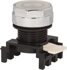 Eaton Cutler-Hammer - 25mm Mount Hole, Flush, Pushbutton Switch Only - Round, White Pushbutton, Illuminated, Momentary (MO) - Benchmark Tooling