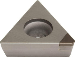 Sumitomo - TPGA221 Grade BN2000 PCBN Turning Insert - Uncoated, 60° Triangle, 1/4" Inscr Circle, 1/8" Thick, 1/64" Corner Radius - Benchmark Tooling