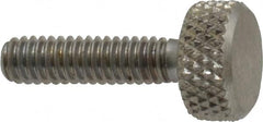 Gibraltar - #8-32 Knurled Shoulderless Grade 18-8 Stainless Steel Thumb Screw - Benchmark Tooling