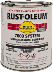 Rust-Oleum - 1 Qt Zinc Cold Galvanizing Compound - Comes in Pail - Benchmark Tooling