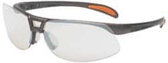 Uvex - SCT-Reflect 50 Lenses, Framed Safety Glasses - Scratch Resistant, Sandstone Polycarbonate Frame, Size Universal, Wrap Around - Benchmark Tooling