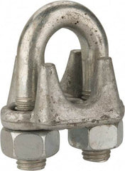 Value Collection - 7/8" Wire Rope U-Bolt Clip - Forged Steel, Galvanized - Benchmark Tooling