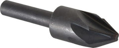 Keo - 1/2" Head Diam, 1/4" Shank Diam, 6 Flute 60° High Speed Steel Countersink - Benchmark Tooling