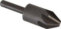 Keo - 5/8" Head Diam, 1/4" Shank Diam, 6 Flute 60° High Speed Steel Countersink - Benchmark Tooling