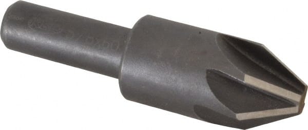 Keo - 5/8" Head Diam, 3/8" Shank Diam, 6 Flute 60° High Speed Steel Countersink - Benchmark Tooling