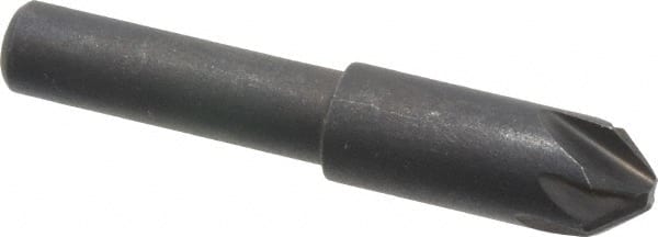 Keo - 5/16" Head Diam, 1/4" Shank Diam, 6 Flute 82° High Speed Steel Countersink - Benchmark Tooling