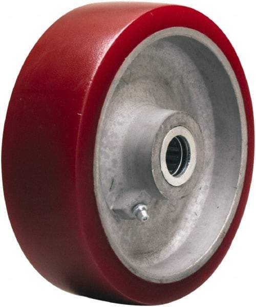 Hamilton - 6 Inch Diameter x 2 Inch Wide, Polyurethane on Aluminum Caster Wheel - 1,200 Lb. Capacity, 2-3/16 Inch Hub Length, 5/8 Inch Axle Diameter, Straight Roller Bearing - Benchmark Tooling
