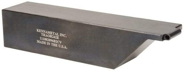 Kennametal - TRAO, Right Hand Cut, 1-1/2" Shank Height x 1-1/2" Shank Width, Neutral Rake Indexable Turning Toolholder - 7" OAL, RC..23 Insert Compatibility, Series K-Lock - Benchmark Tooling