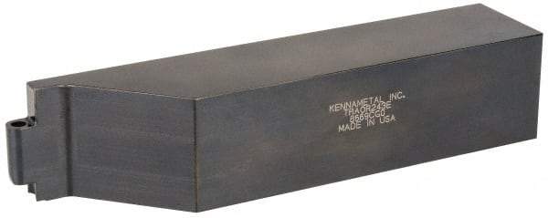 Kennametal - TRAO, Right Hand Cut, 1-1/2" Shank Height x 1-1/2" Shank Width, Neutral Rake Indexable Turning Toolholder - 7" OAL, RC..35 Insert Compatibility, Series K-Lock - Benchmark Tooling