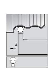 Kennametal - TRHO, Right Hand Cut, 1" Shank Height x 1" Shank Width, Neutral Rake Indexable Turning Toolholder - 6" OAL, RC..152 Insert Compatibility, Series K-Lock - Benchmark Tooling