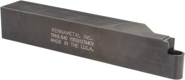 Kennametal - TRAO, Left Hand Cut, 1" Shank Height x 1" Shank Width, Neutral Rake Indexable Turning Toolholder - 6" OAL, RC..46 Insert Compatibility, Series K-Lock - Benchmark Tooling