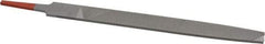 Simonds File - 8" Long, Second Cut, Flat American-Pattern File - Double Cut, Tang - Benchmark Tooling