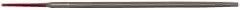 Simonds File - 6" Long, Second Cut, Round American-Pattern File - Double Cut, Tang - Benchmark Tooling