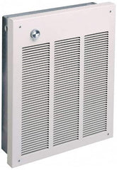 Marley - 208 Volt, 4,000 Watt, 11.1 Amps, 100 CFM, 13,650 Max BTU, Fan Forced Wall Heater - 15-3/4 Wide x 1-3/8 Deep x 19-1/8 High - Benchmark Tooling