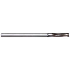 Chucking Reamer: 0.373″ Dia, 7″ OAL, 1-3/4″ Flute Length, Straight Shank, Cobalt 6 Flute