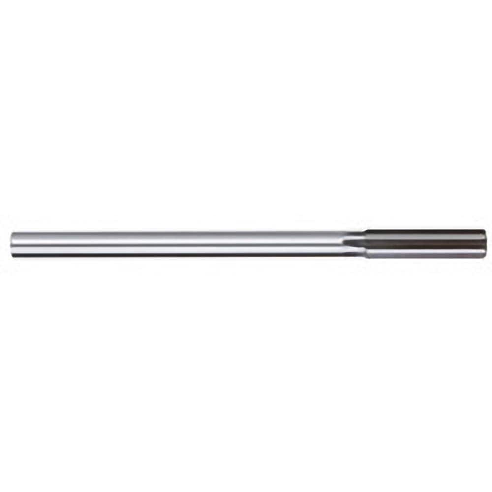 Chucking Reamer: 0.5315″ Dia, 8″ OAL, 2″ Flute Length, Straight Shank, High Speed Steel 6 Flute