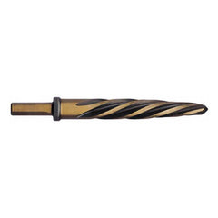 Titan USA - Bridge/Construction Reamers; Reamer Type: Construction Reamer ; Reamer Diameter (Decimal Inch): 9/16 ; Reamer Diameter (Inch): 9/16 ; Shank Type: Flatted ; Flute Type: Spiral ; Flute Length (Inch): 3-3/4 - Exact Industrial Supply