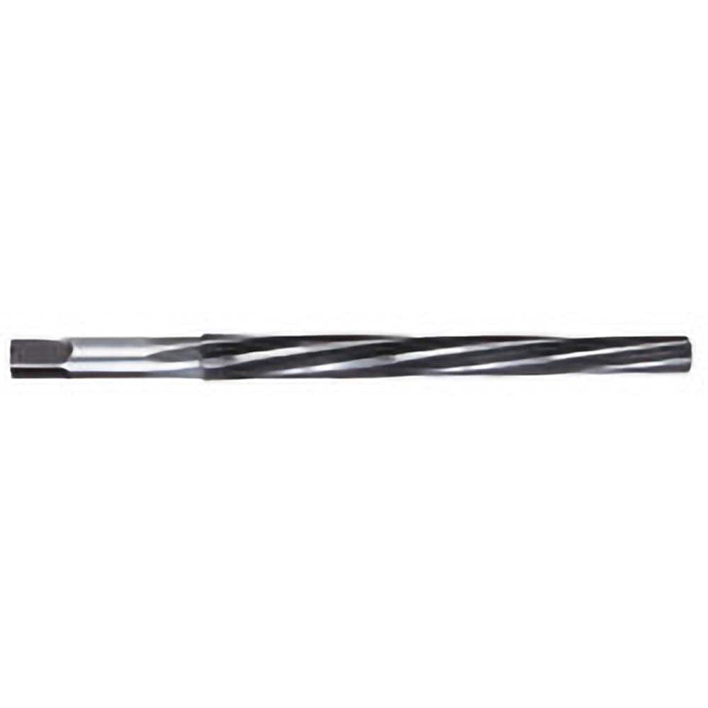 Titan USA - Taper Pin Reamers; Taper Pin Size (Number): #4 (Wire); Small End Diameter (Decimal Inch): 0.2071 ; Reamer Diameter (Decimal Inch): 0.2604 ; Flute Type: Spiral ; Shank Type: Straight ; Overall Length (Inch): 4-1/16 - Exact Industrial Supply