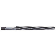 Titan USA - Taper Pin Reamers; Taper Pin Size (Number): #4 (Wire); Small End Diameter (Decimal Inch): 0.2071 ; Reamer Diameter (Decimal Inch): 0.2604 ; Flute Type: Spiral ; Shank Type: Straight ; Overall Length (Inch): 4-1/16 - Exact Industrial Supply