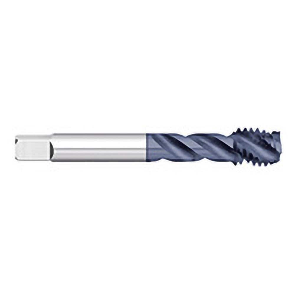 Titan USA - Spiral Flute Taps; Thread Size (mm): M6x1.00 ; Chamfer: Semi-Bottoming ; Class of Fit: 6H ; Thread Limit: D5 ; Number of Flutes: 3 ; Material: Powdered Metal - Exact Industrial Supply