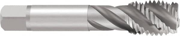 Emuge - #6-40 UNF 3 Flute 2B Bottoming Spiral Flute Tap - Cobalt, Bright Finish, 2" OAL, Right Hand Flute, Right Hand Thread, Series Enorm - Exact Industrial Supply