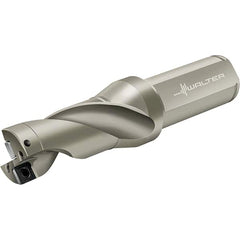 Walter - 92mm Max Drill Depth, 2xD, 46mm Diam, Indexable Insert Drill - 2 Inserts, 40mm Shank Diam, Flange Shank - Benchmark Tooling