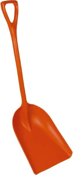 Remco - 17-1/8" High Square Plastic Shovel - 27" Long D-Grip Handle - Benchmark Tooling