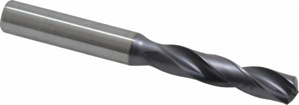 Kennametal - 8.8011mm 140° Spiral Flute Solid Carbide Screw Machine Drill Bit - Benchmark Tooling