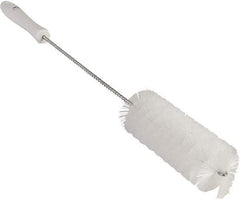 Vikan - 2" Diam Polyester Valve Brush - 19-5/8" OAL, 5-15/16" Head Length, Polypropylene & Stainless Steel Handle - Benchmark Tooling