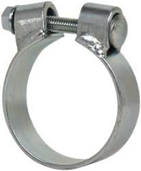 Made in USA - 2.92" ID, Steel Zinc Plated BCE Band Style Clamp - 0.12" Thick, 2-3/4" Hose - Benchmark Tooling