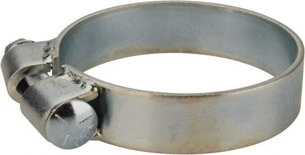 Made in USA - 3.92" ID, Steel Zinc Plated BCE Band Style Clamp - 0.12" Thick, 3-7/8" Hose - Benchmark Tooling