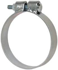 Made in USA - 4.67" ID, Steel Zinc Plated BCE Band Style Clamp - 0.12" Thick, 4-1/2" Hose - Benchmark Tooling